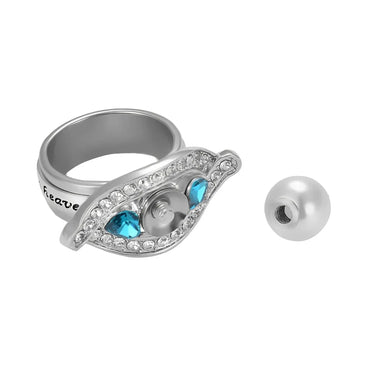 Stainless Steel Pearl Urn Ring - Eternal Whiskers