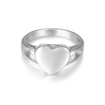 Stainless Steel Heart Love Urn Ring - Eternal Whiskers