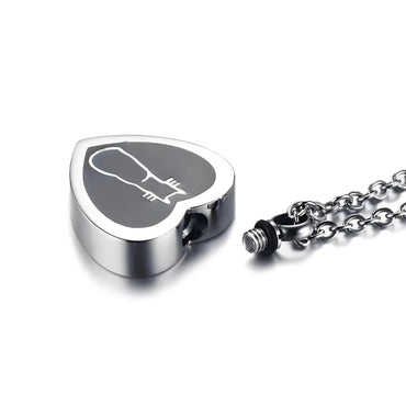 Stainless Steel Cat Heart Pendant Necklace - Eternal Whiskers