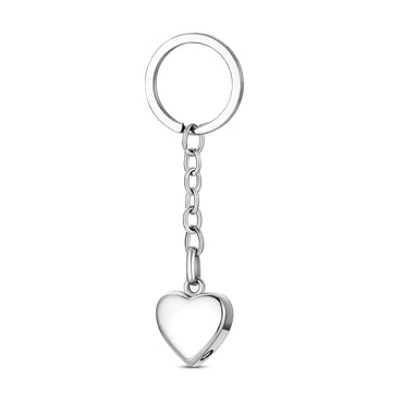 Stainless Steel Paw Heart Keychain - Eternal Whiskers