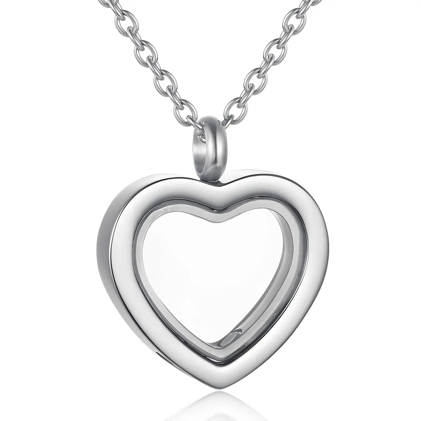 Stainless Steel Heart Urn Pendant Necklace - Eternal Whiskers
