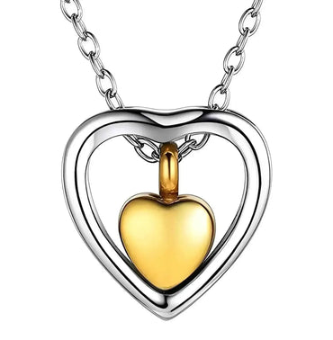 Stainless Steel Heart Urn Necklace - Eternal Whiskers