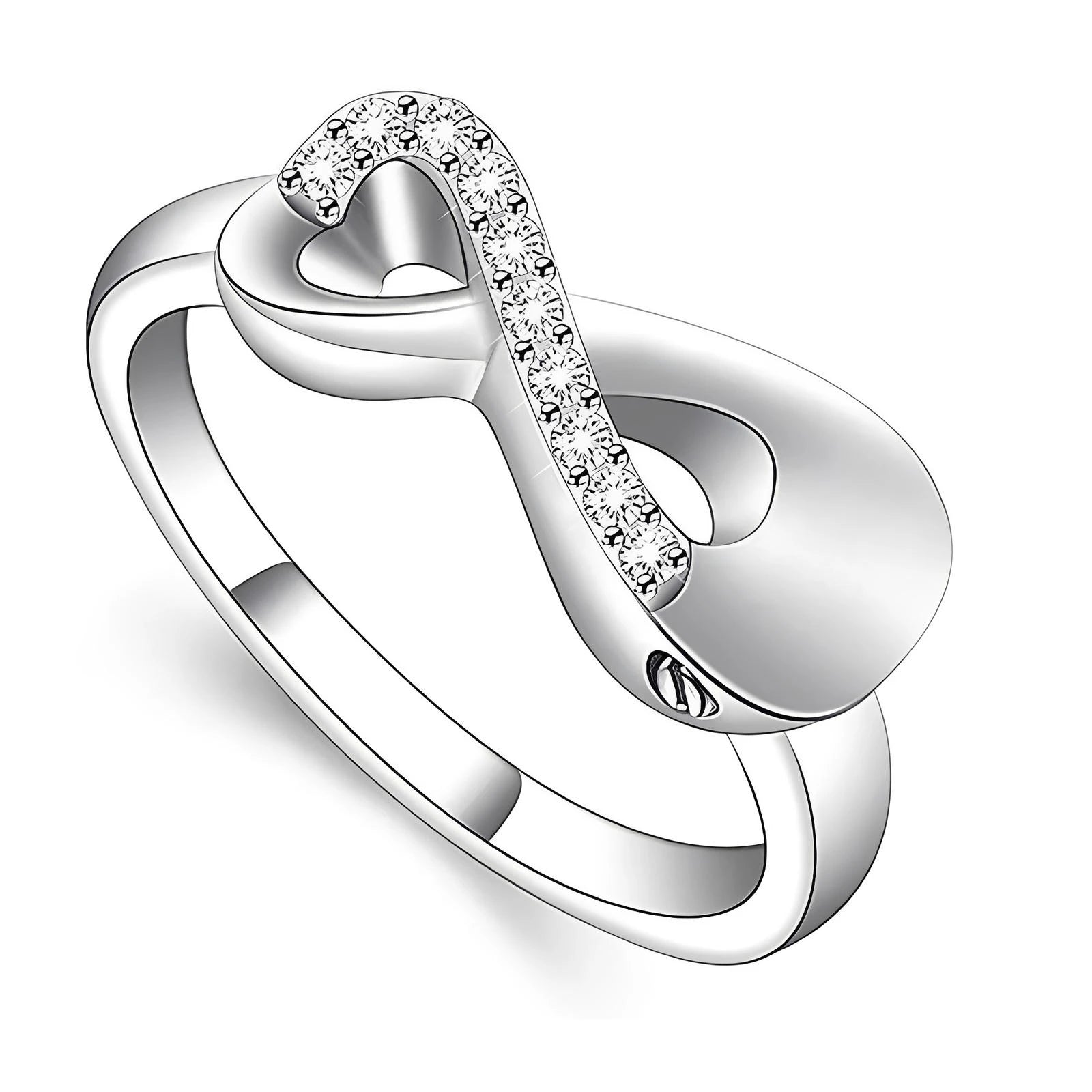 Stainless Steel Infinity Urn Ring