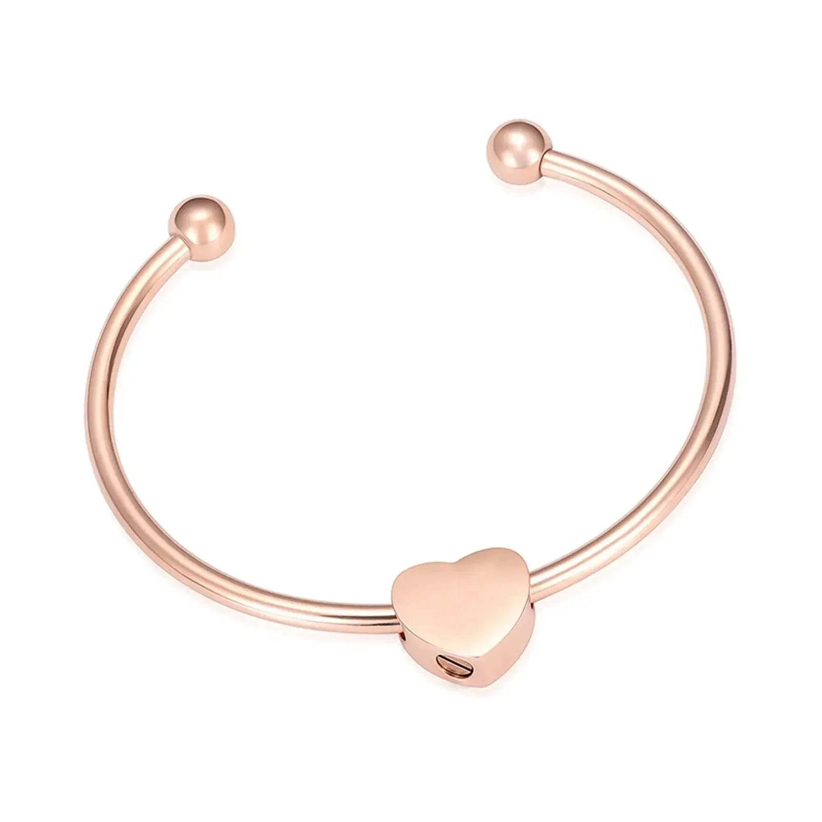 Stainless Steel Urn Bracelet with Heart Pendant - Eternal Whiskers
