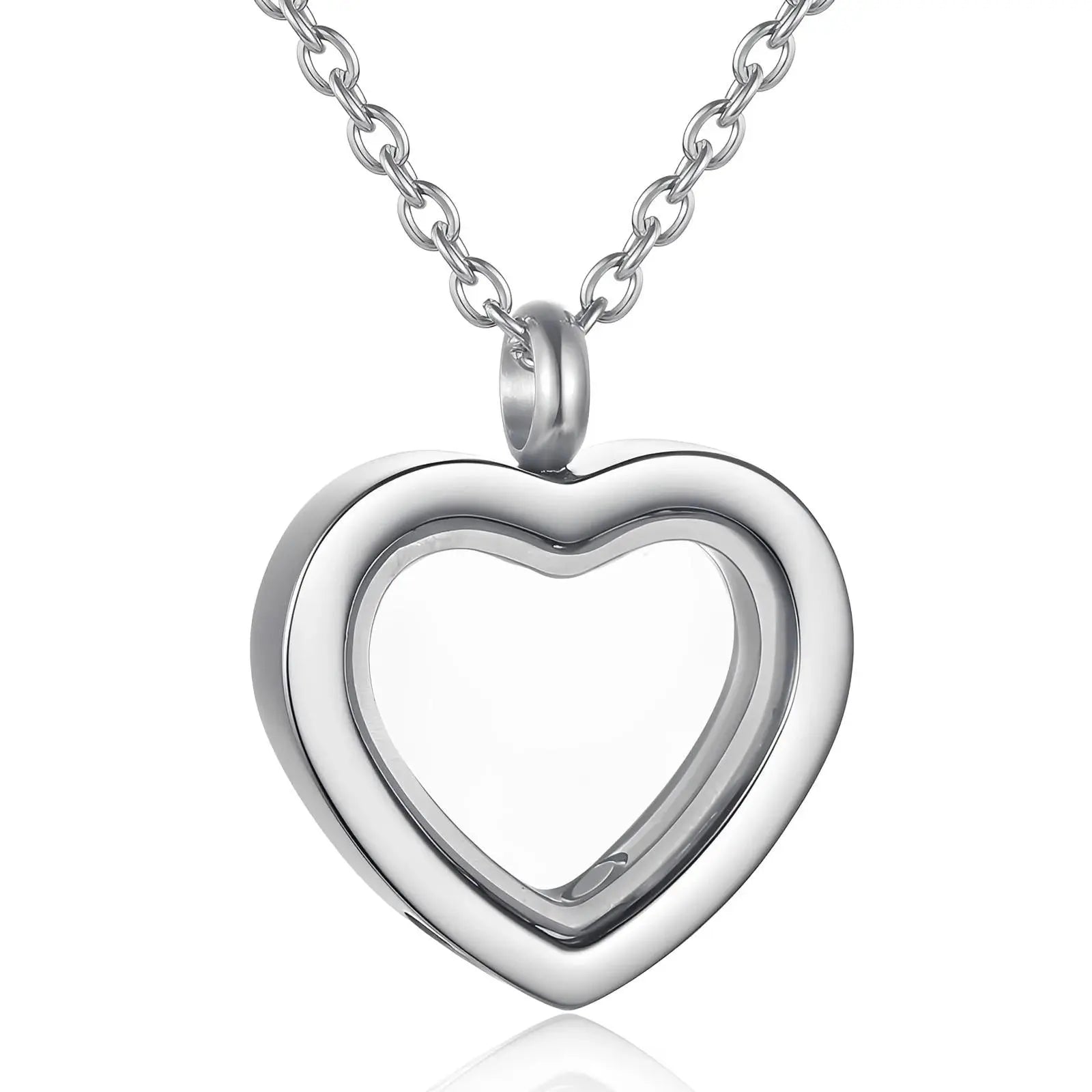 Stainless Steel Heart Urn Pendant Necklace - Eternal Whiskers