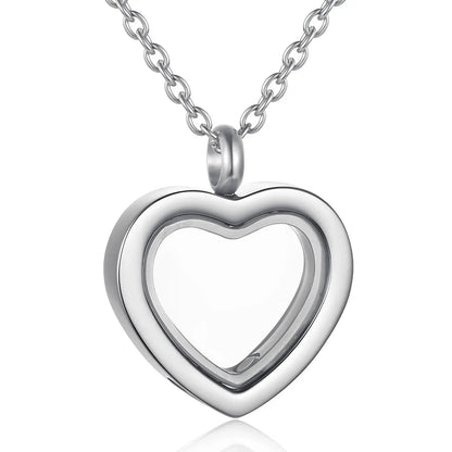 Stainless Steel Heart Urn Pendant Necklace - Eternal Whiskers
