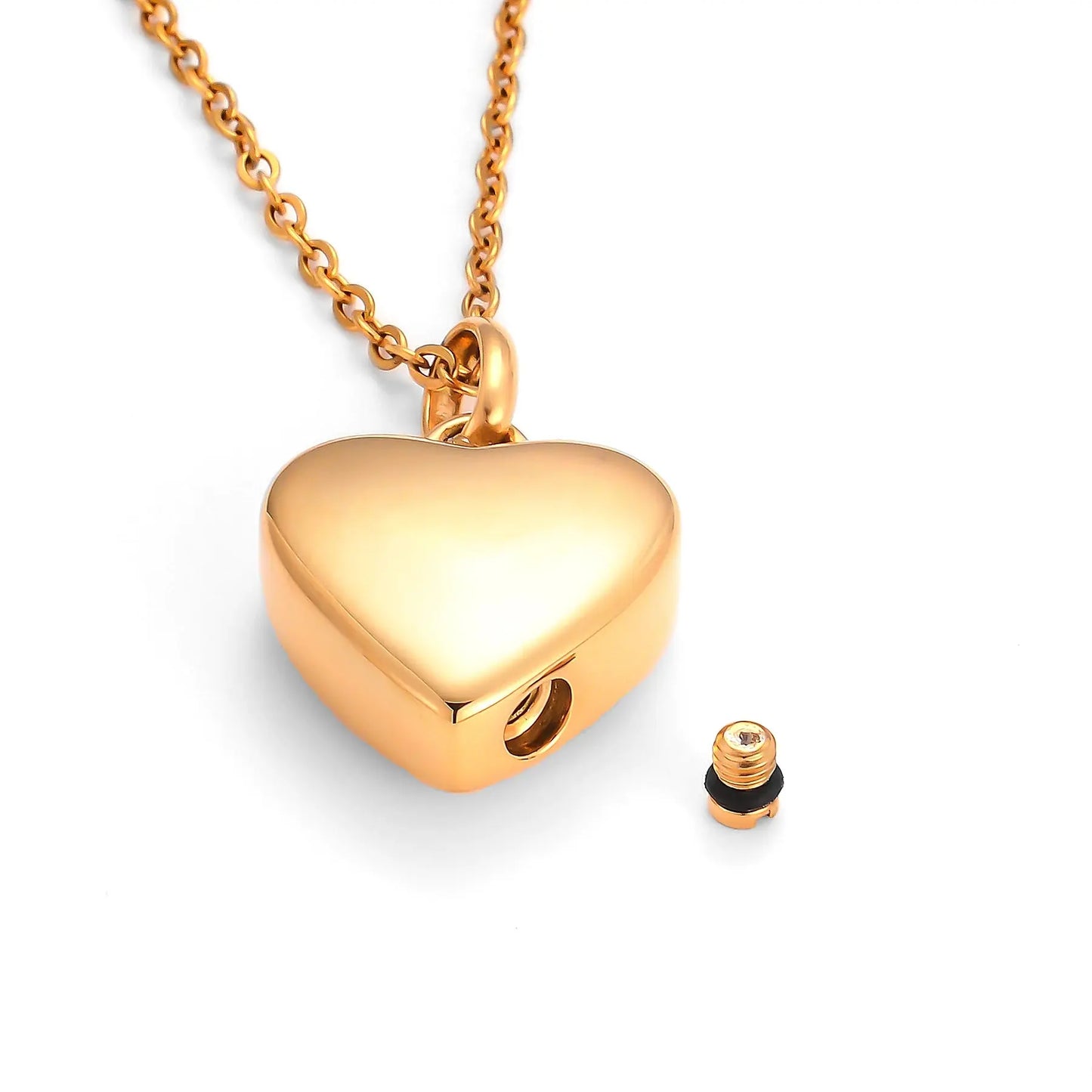 Stainless Steel Memorial Urn Paw Print Necklace - Eternal Whiskers