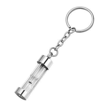 Stainless Steel Hourglass Keychain - Eternal Whiskers