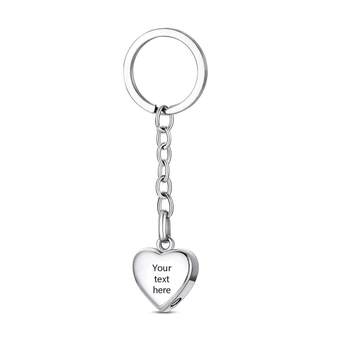 Stainless Steel Paw Heart Keychain - Eternal Whiskers