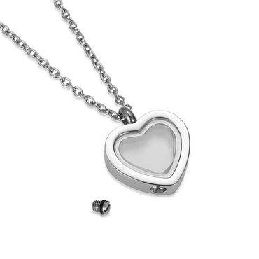 Stainless Steel Heart Urn Pendant Necklace - Eternal Whiskers