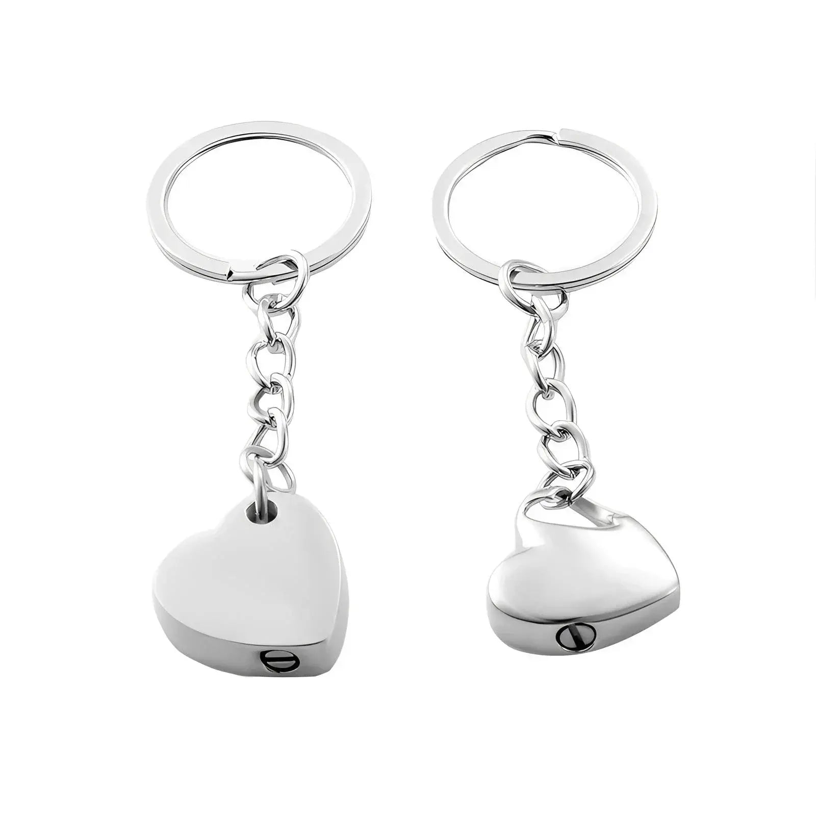 Stainless Steel Heart Keepsake Urn Keychain - Eternal Whiskers