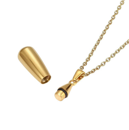 Stainless Steel Memorial Pendant Urn Necklace - Eternal Whiskers