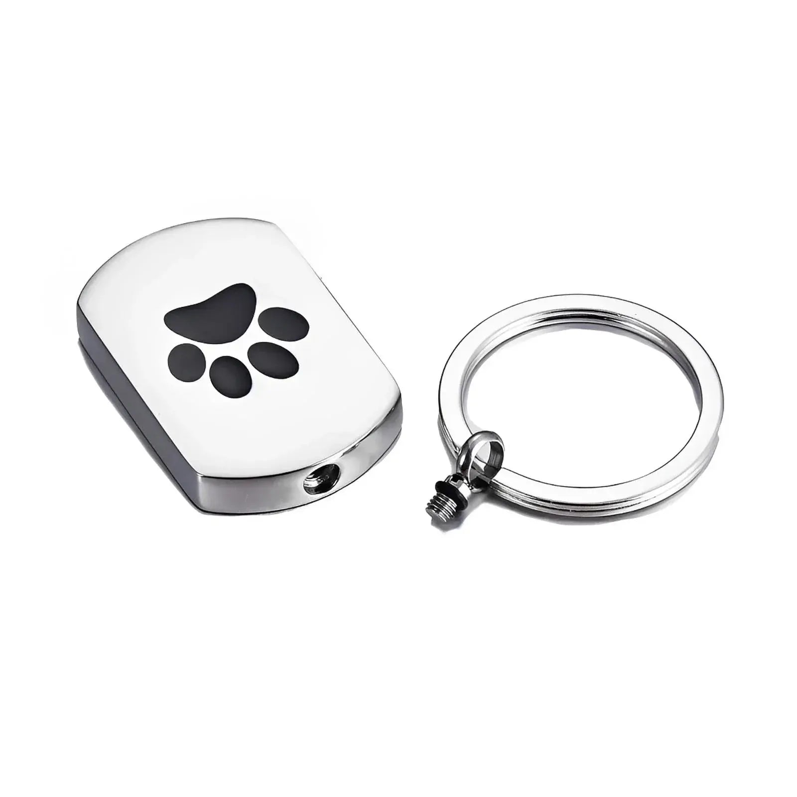 Stainless Steel Paw Urn Keychain - Eternal Whiskers