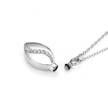 Stainless Steel Teardrop Pendant Necklace - Eternal Whiskers