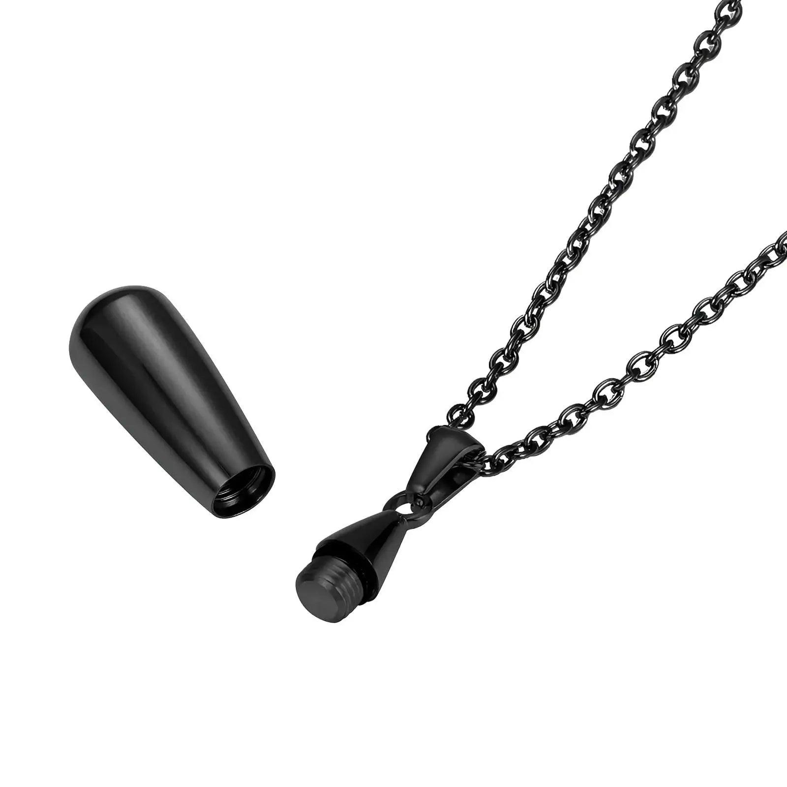 Stainless Steel Memorial Pendant Urn Necklace - Eternal Whiskers