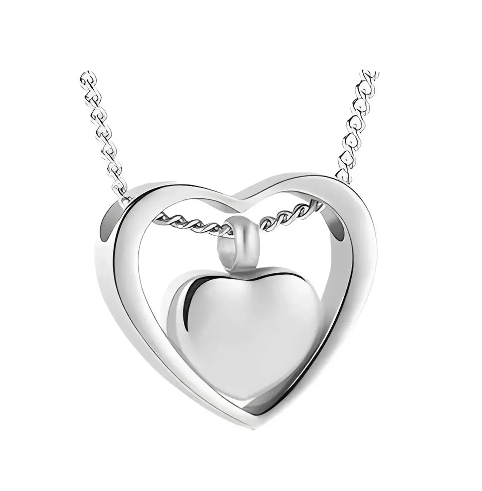 Stainless Steel Heart Urn Necklace - Eternal Whiskers