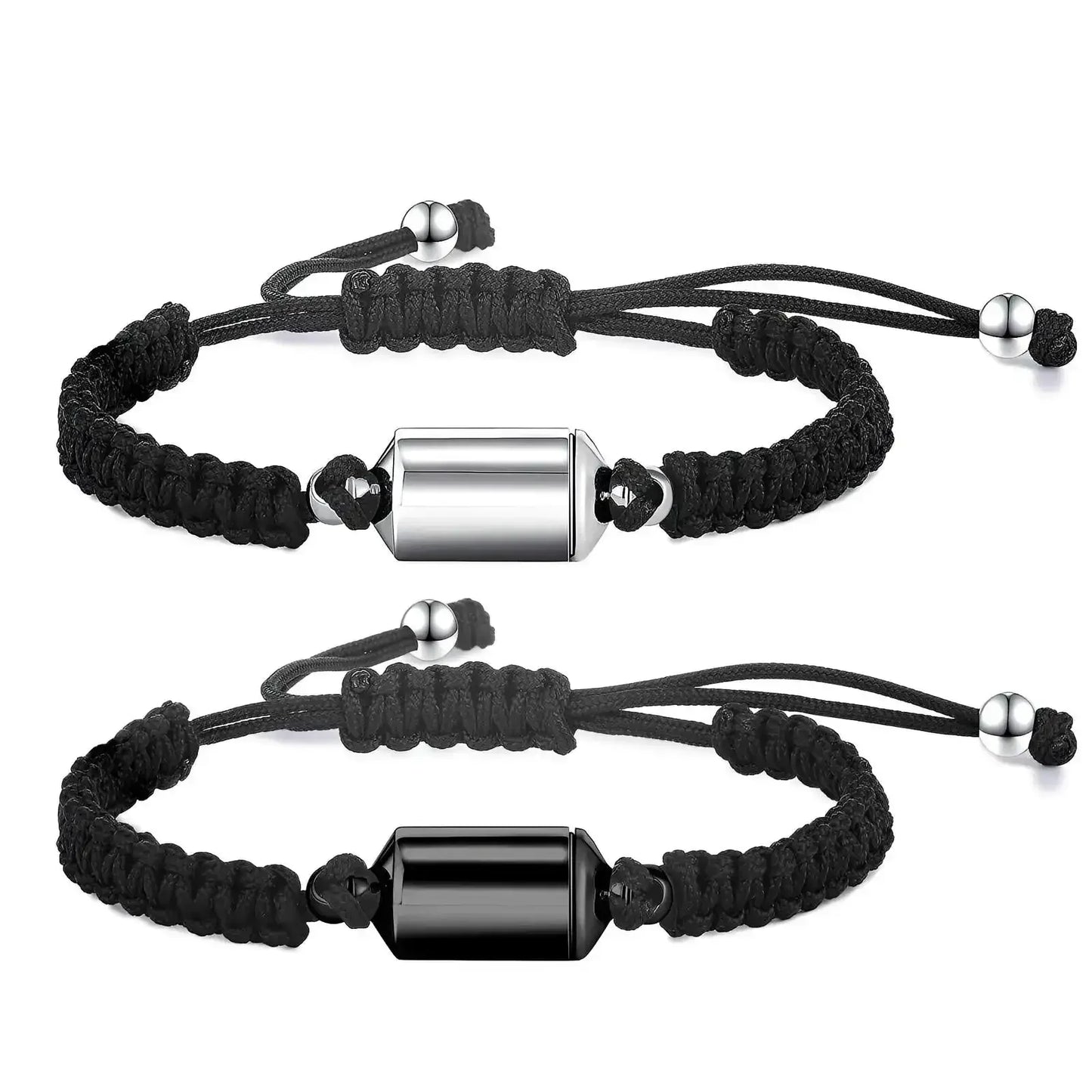 Stainless Steel Cylinder Urn Adjustable Bracelet - Eternal Whiskers
