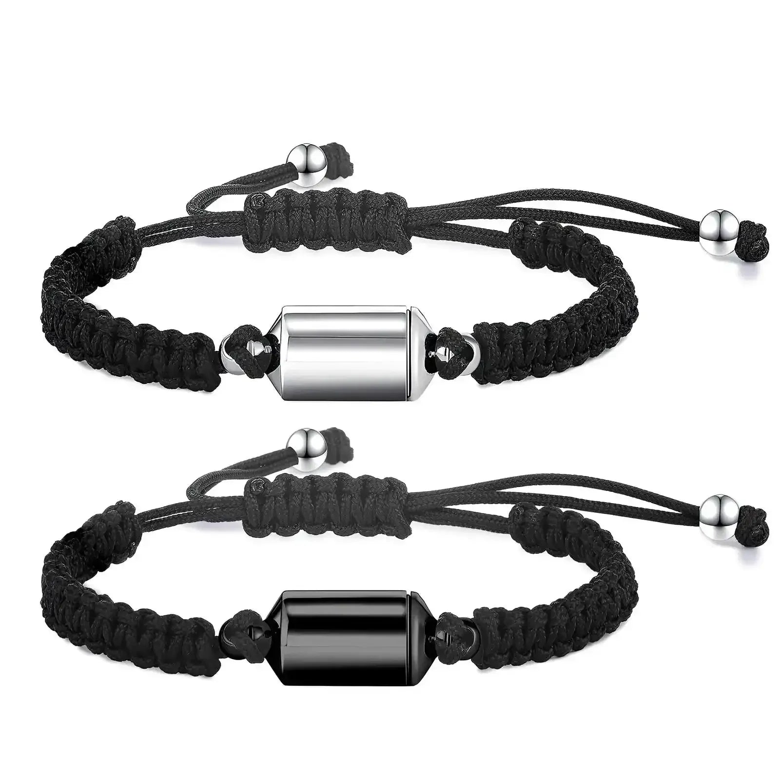 Stainless Steel Cylinder Urn Adjustable Bracelet - Eternal Whiskers