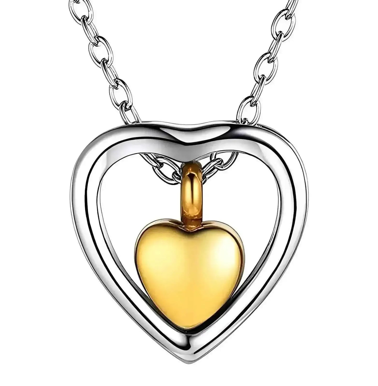 Stainless Steel Heart Urn Necklace - Eternal Whiskers