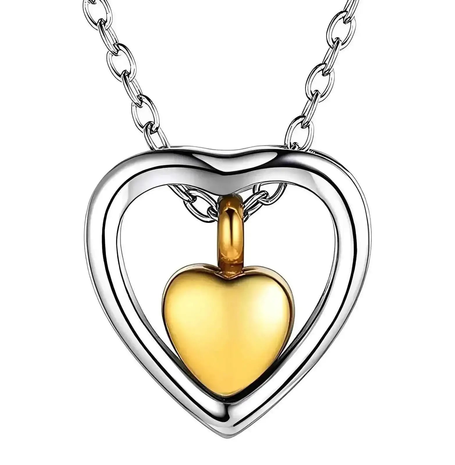 Stainless Steel Heart Urn Necklace - Eternal Whiskers