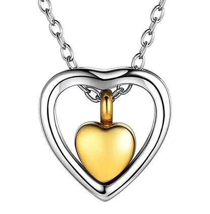 Stainless Steel Heart Urn Necklace - Eternal Whiskers