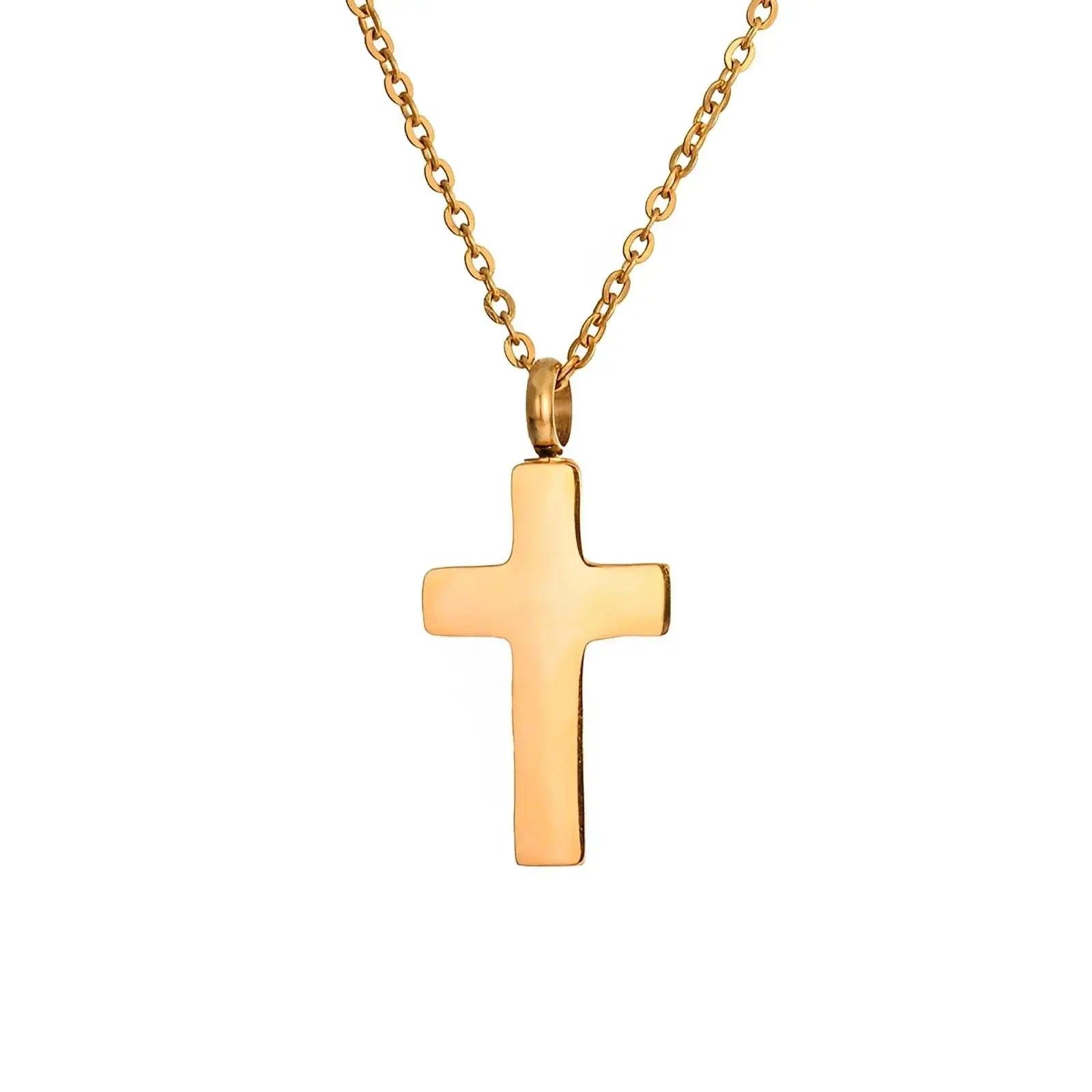 Stainless Steel Cross Necklace - Eternal Whiskers