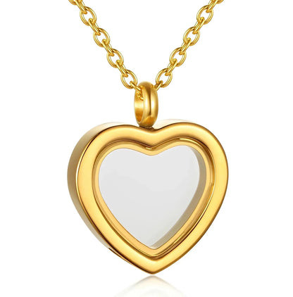 Stainless Steel Heart Urn Pendant Necklace - Eternal Whiskers