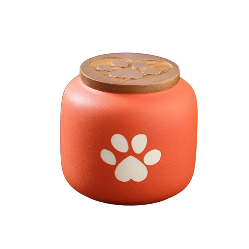 Ceramic Large Paw Print Cremation Urn