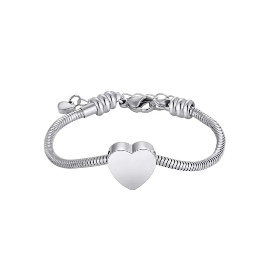 Stainless Steel Coiled Heart Bracelet - Eternal Whiskers