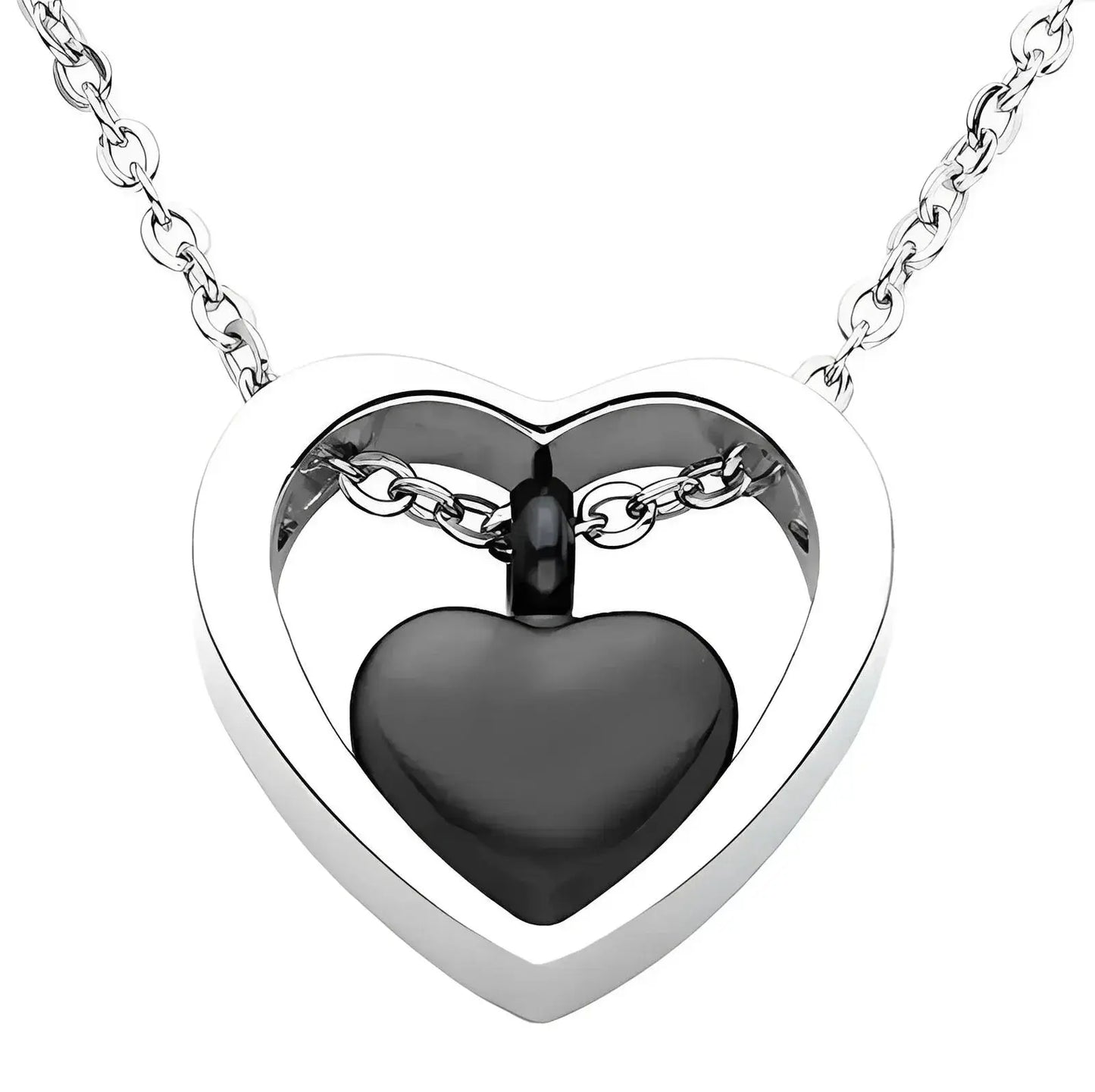 Stainless Steel Heart Urn Necklace - Eternal Whiskers