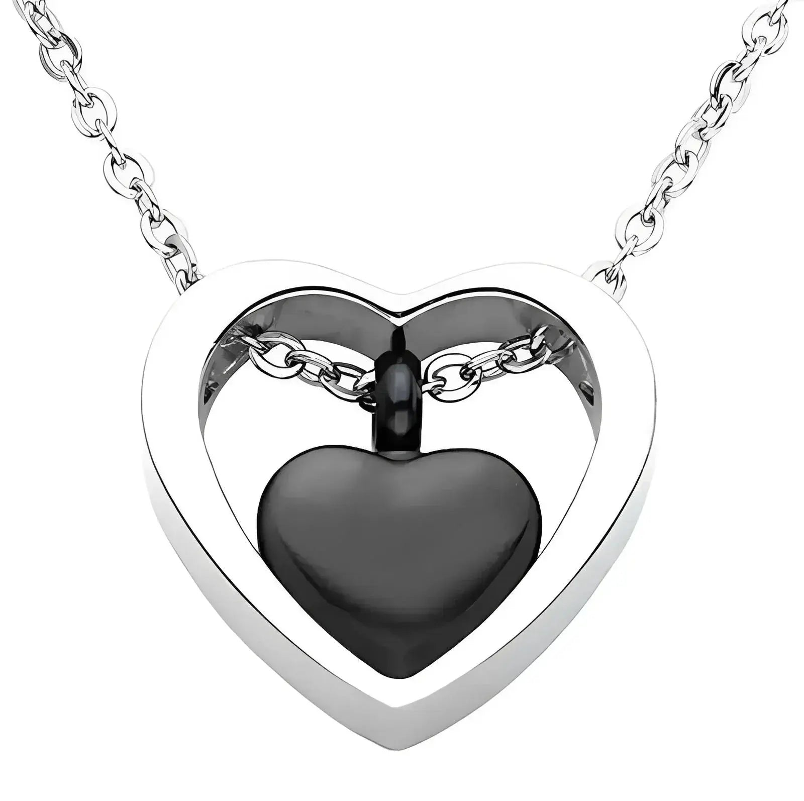 Stainless Steel Heart Urn Necklace - Eternal Whiskers