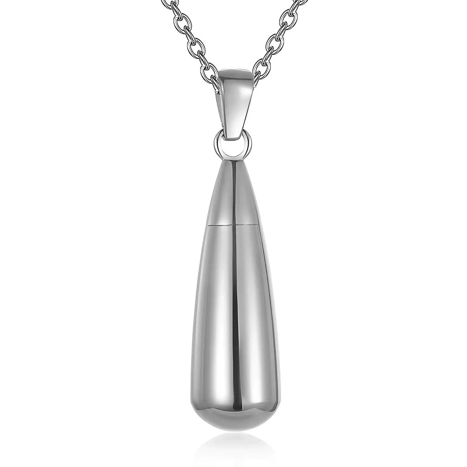 Stainless Steel Memorial Pendant Urn Necklace - Eternal Whiskers