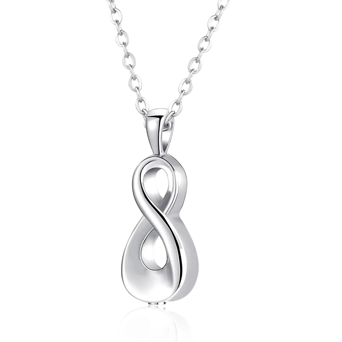 Infinity Stainless Steel Urn Pendant Necklace - Eternal Whiskers