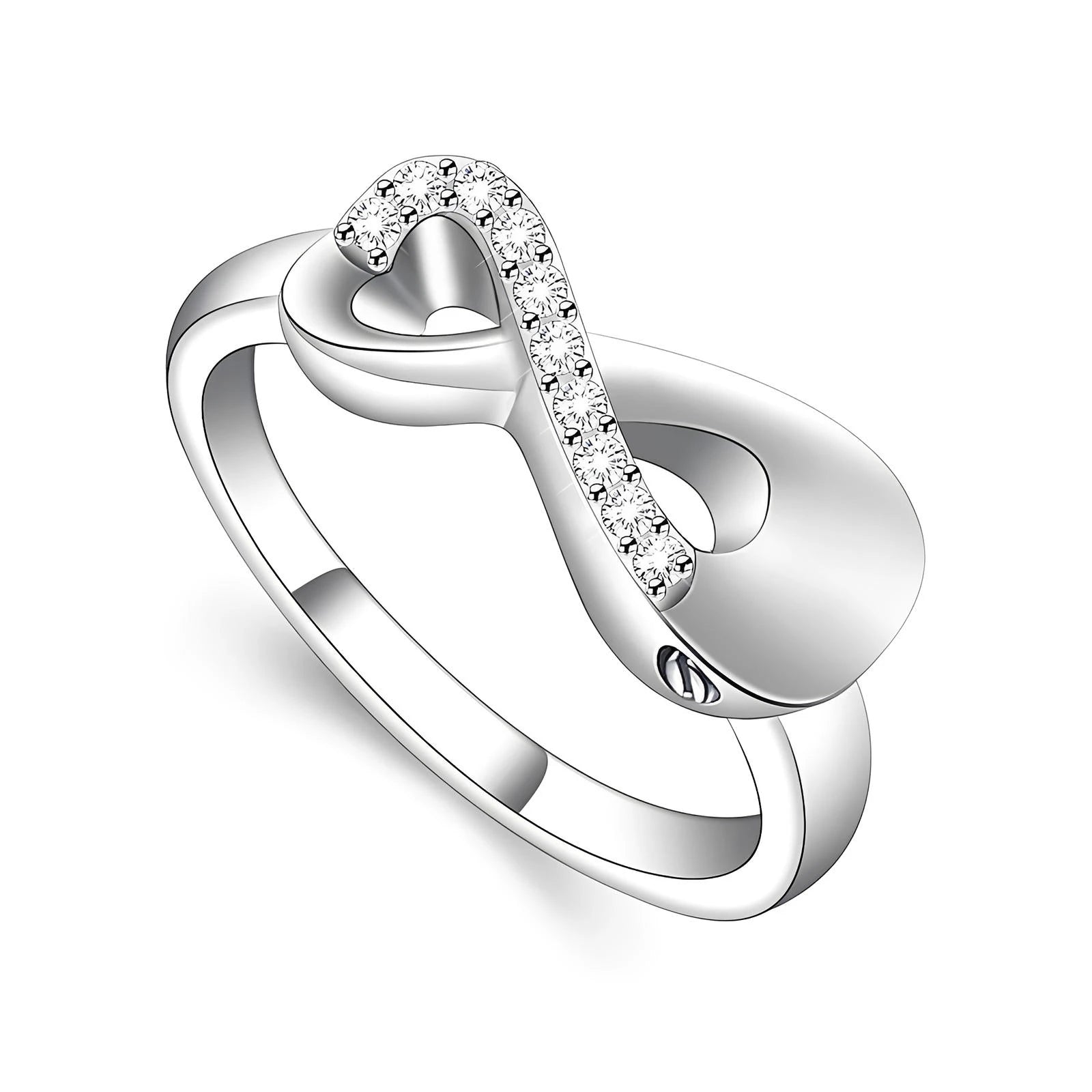 Stainless Steel Infinity Urn Ring