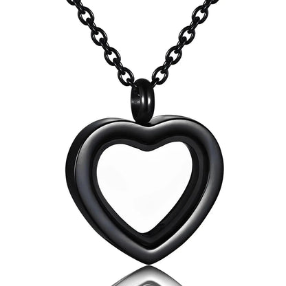 Stainless Steel Heart Urn Pendant Necklace - Eternal Whiskers