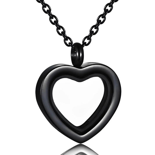 Stainless Steel Heart Urn Pendant Necklace - Eternal Whiskers