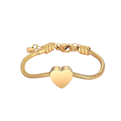 Stainless Steel Coiled Heart Bracelet - Eternal Whiskers