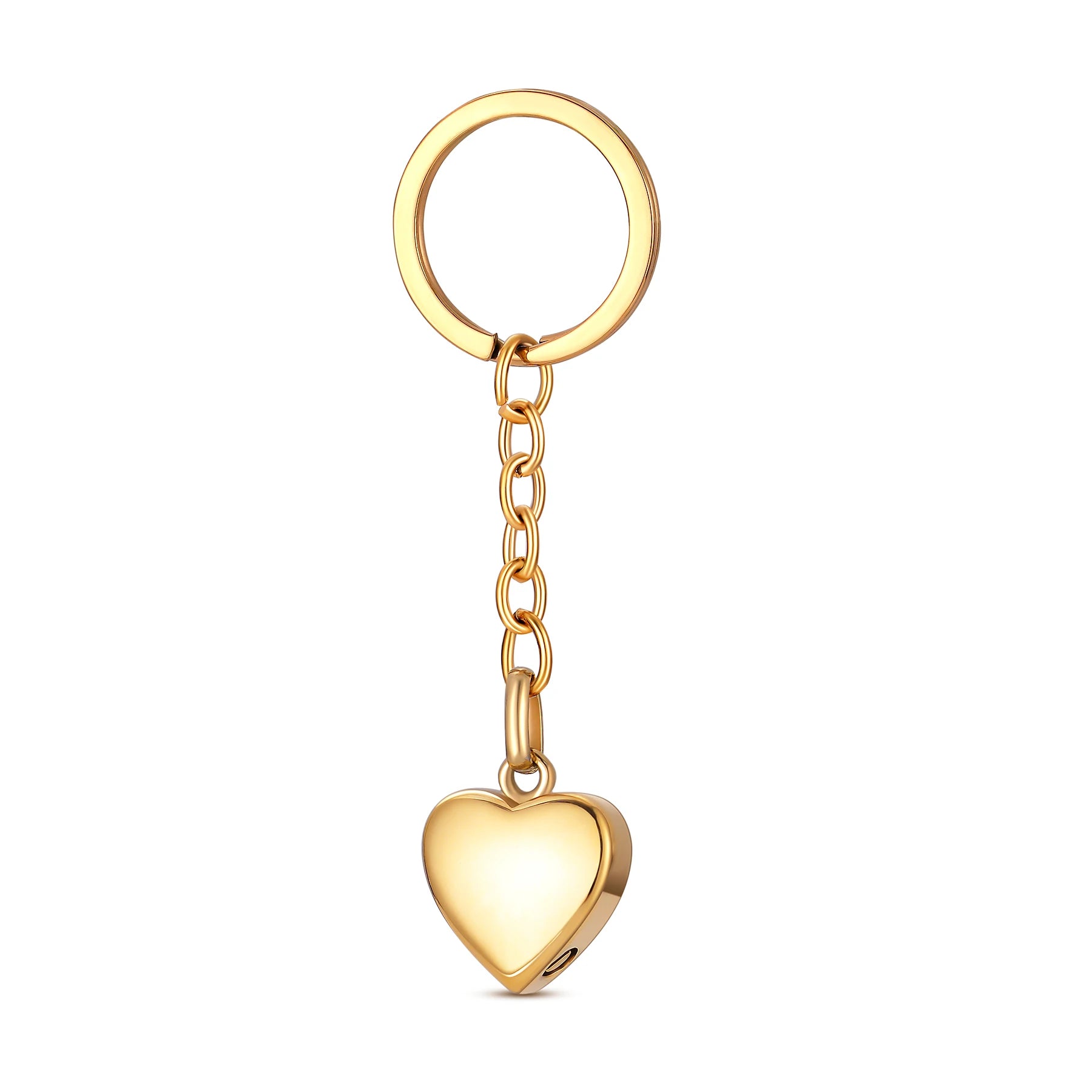 Stainless Steel Paw Heart Keychain