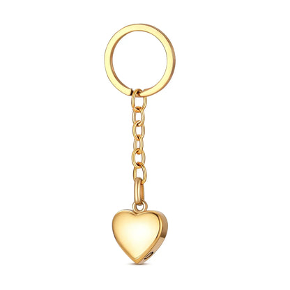 Stainless Steel Paw Heart Keychain - Eternal Whiskers